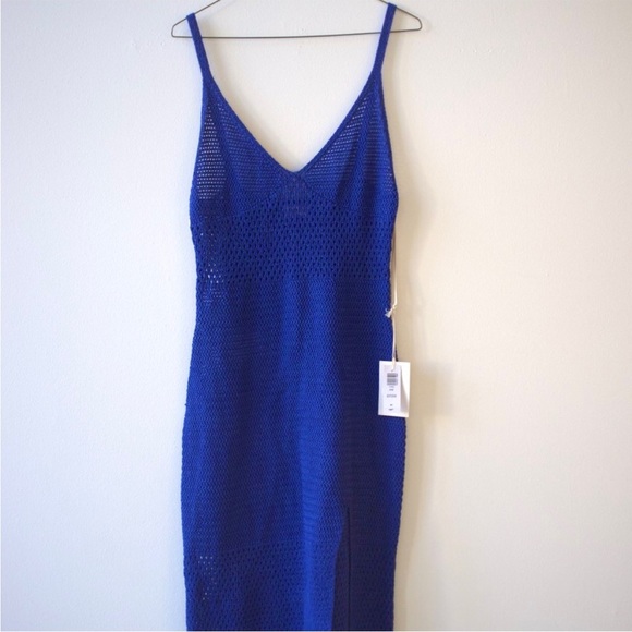 BNWT Wilfred Evie Blue Crochet Dress - Size Small - Picture 1 of 5